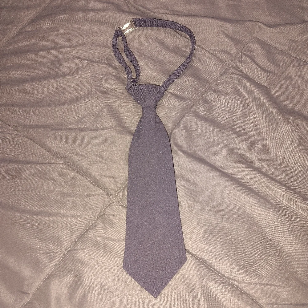 Gray Clip On Tie Size 2t-4t